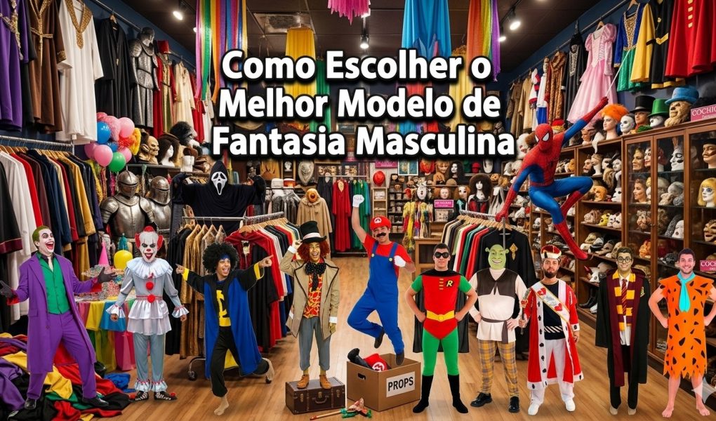 Banner fantasia masculina