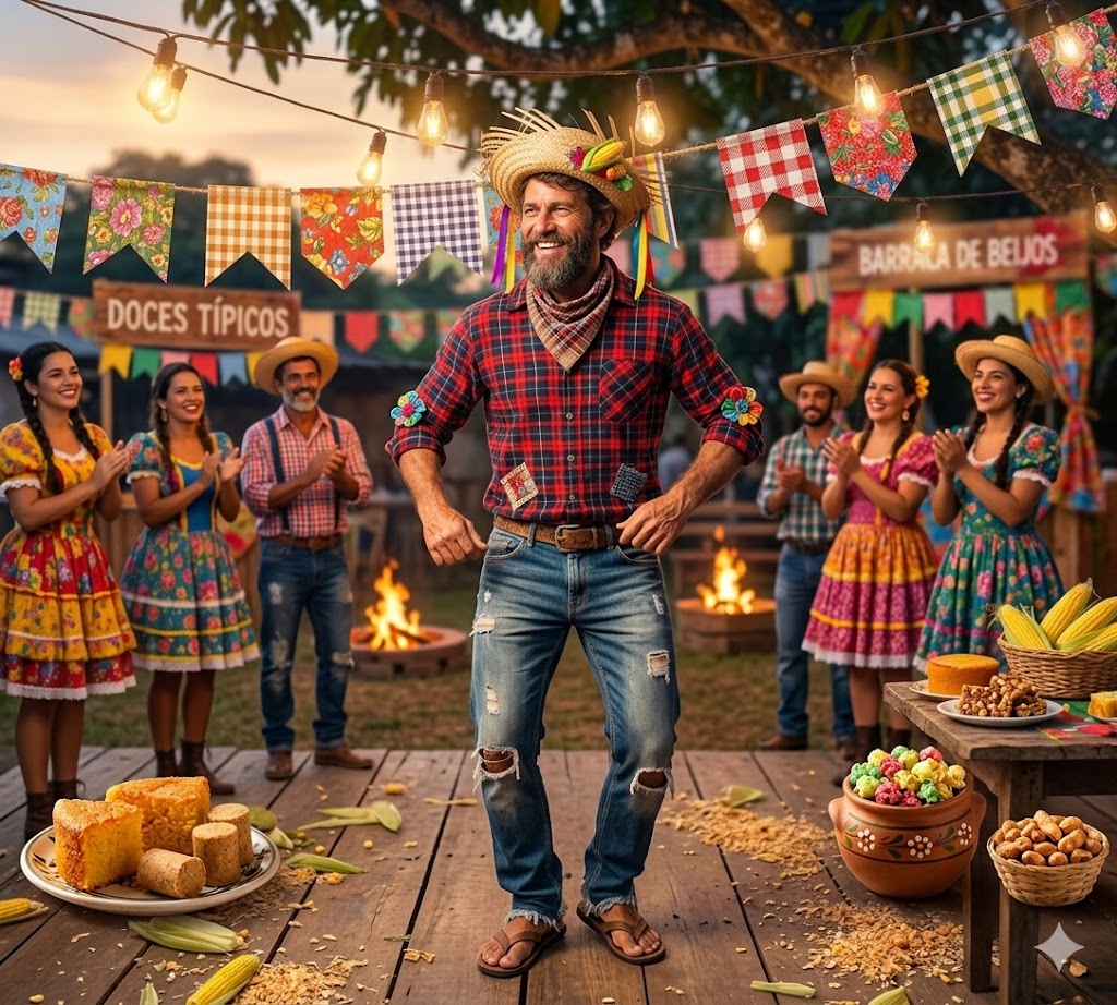 Camisa festa junina masculina
